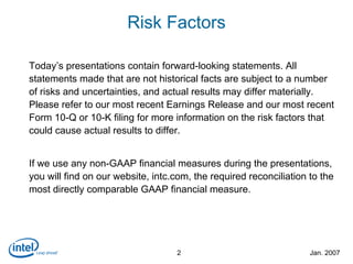 Intel 45nm high-k metal-gate press release