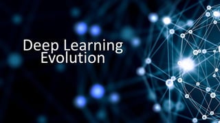 Deep Learning
Evolution
 