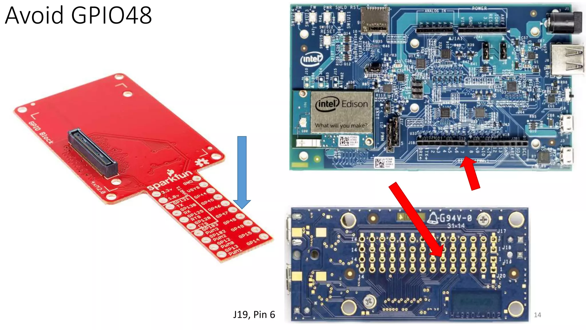 Avoid GPIO48
14J19, Pin 6
 