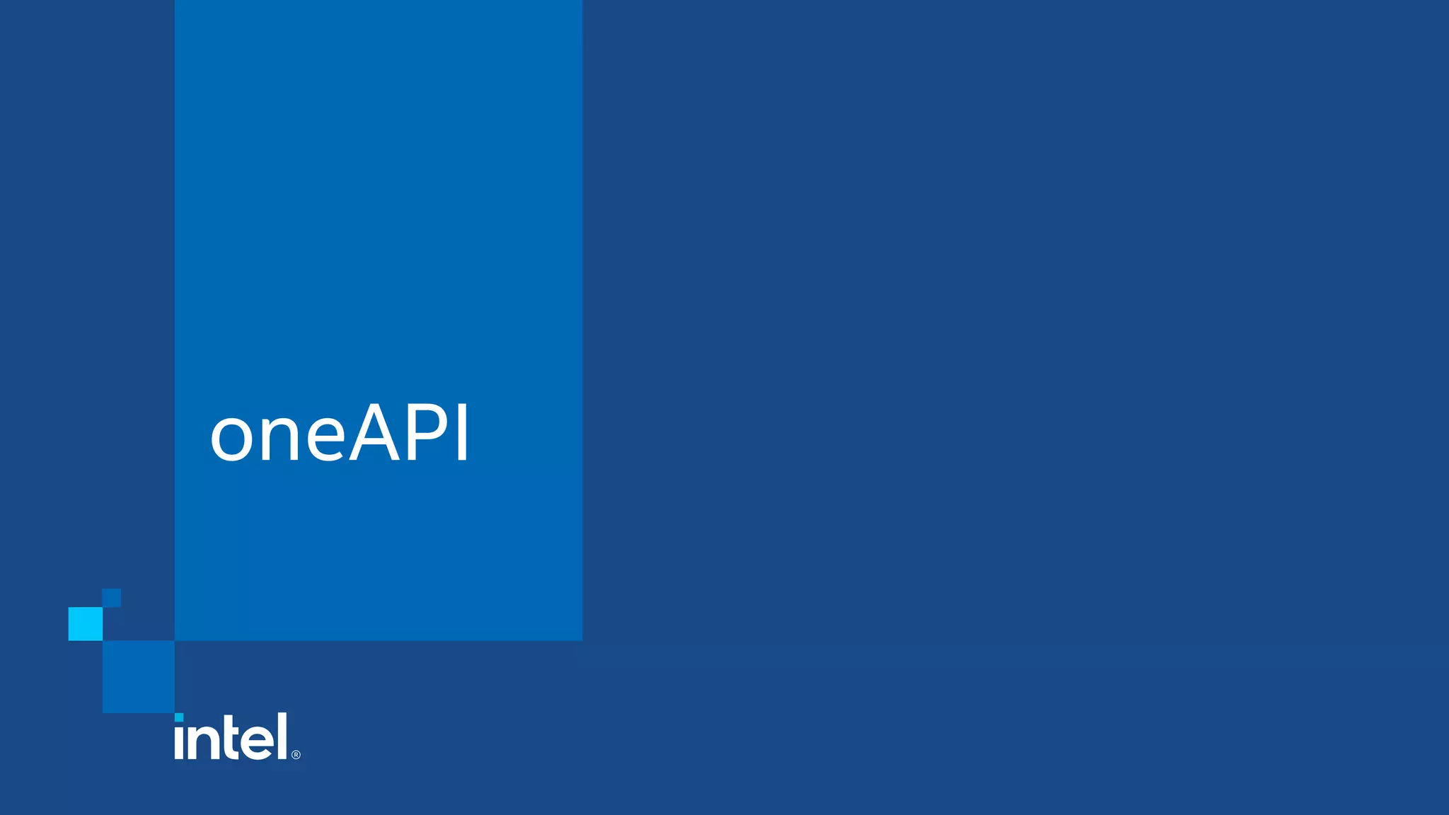 oneAPI
 
