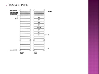  PUSHA & POPA:
 