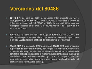 Intel 80286 80386 y 80486 | PPT