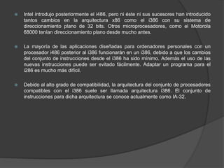 Intel 80286 80386 y 80486 | PPTX