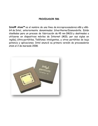 Intel 80486 | DOCX