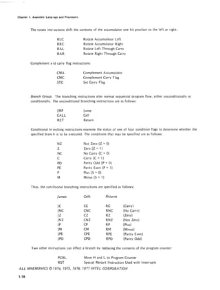 Intel 8080 8085 assembly language programming 1977 intel | PDF
