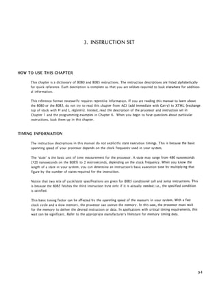 Intel 8080 8085 assembly language programming 1977 intel | PDF