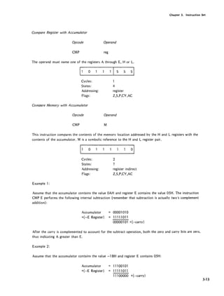 Cmp Opcode Intel 8080 8085 assembly language programming 1977 intel | PDF