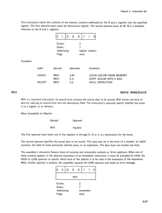 Intel 8080 8085 assembly language programming 1977 intel | PDF