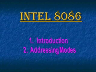 Intel 8086Intel 8086
 
