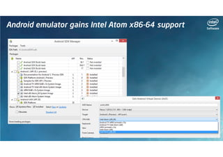 Intel Software Android Webinar Series: Sviluppare le vostre app per Android, la proposta di Intel (Francesco Baldassarri)