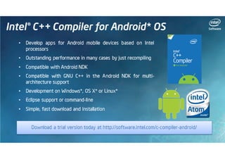 Intel Software Android Webinar Series: Sviluppare le vostre app per Android, la proposta di Intel (Francesco Baldassarri)