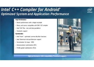 Intel Software Android Webinar Series: Sviluppare le vostre app per Android, la proposta di Intel (Francesco Baldassarri)
