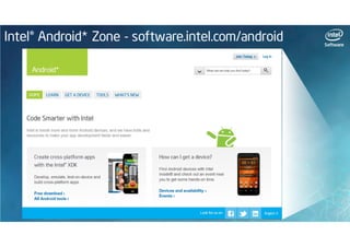 Intel Software Android Webinar Series: Sviluppare le vostre app per Android, la proposta di Intel (Francesco Baldassarri)
