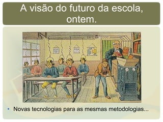 A visão do futuro da escola, ontem. Novas tecnologias para as mesmas metodologias... 