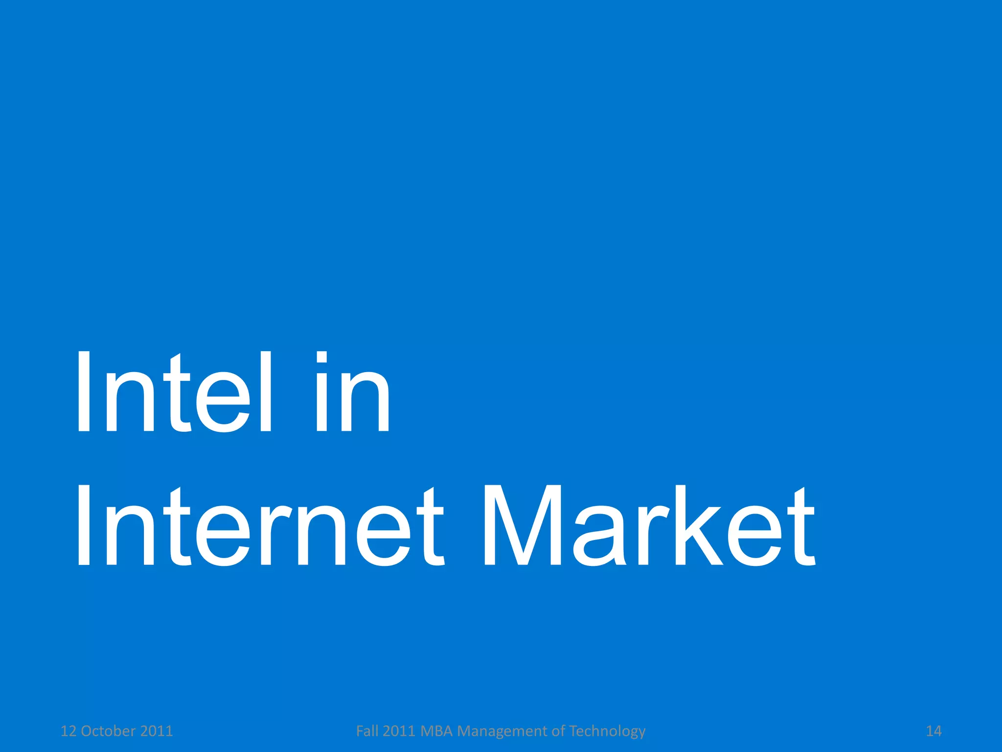 Case Study: Intel Corporation 1968-2003 | PDF