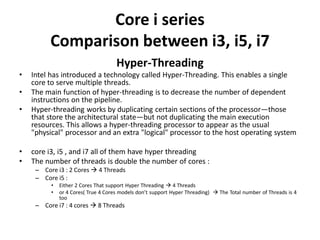 Intel core i3, i5, i7 , core2 duo and atom processors | PDF