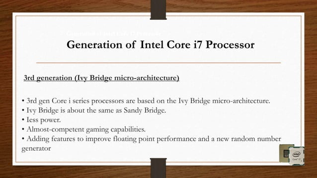 Intel core i7 processors | PPTX | Desktops | Computing
