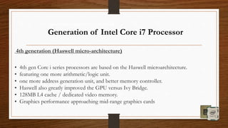 Intel core i7 processors | PPTX