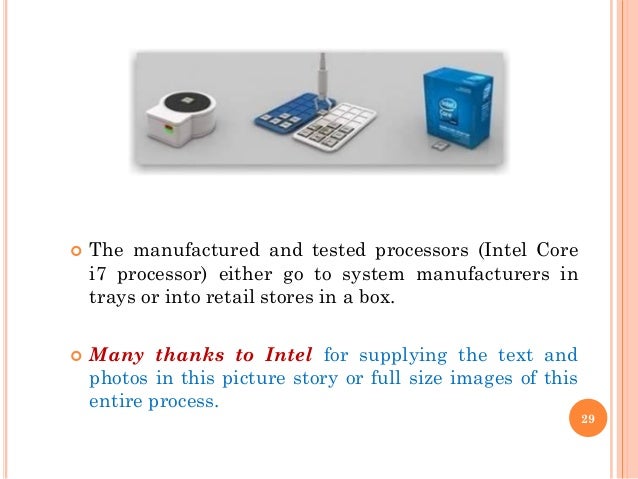 Intel CPU Manufacturing Process