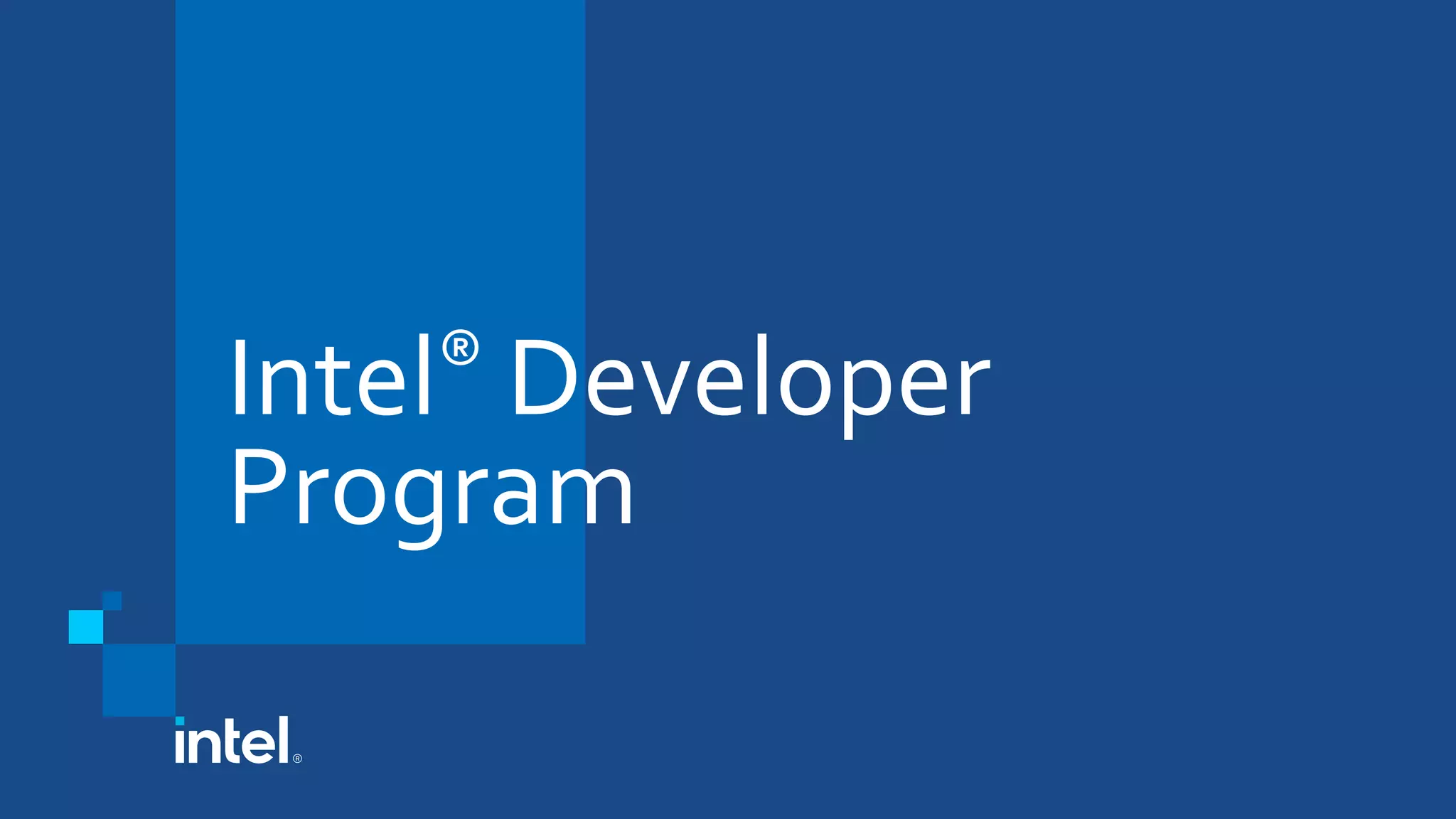 Intel® Developer Program 