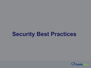 Security Best Practices
 