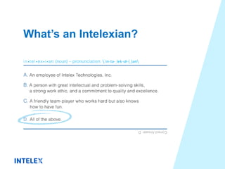 Intelex Corporate Culture | PPTX