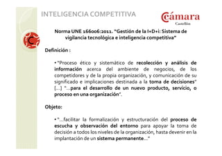 Inteligencia competitiva e internacionalización