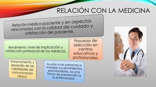 RELACIÓN CON LA MEDICINA
 