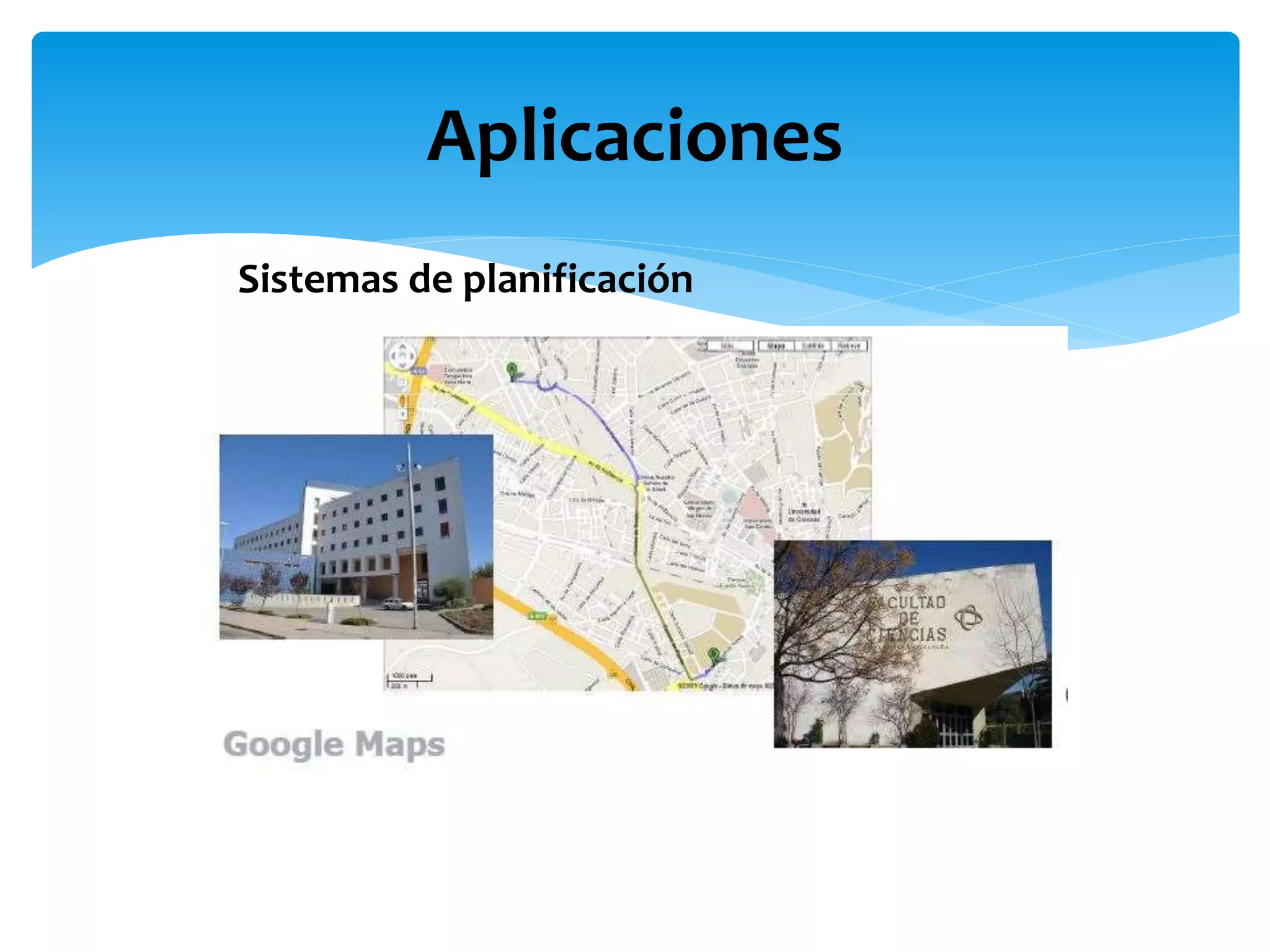 Aplicaciones
Sistemas de planificación
 