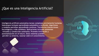 Inteligencia Artificial y sus tipos de IA | PPTX