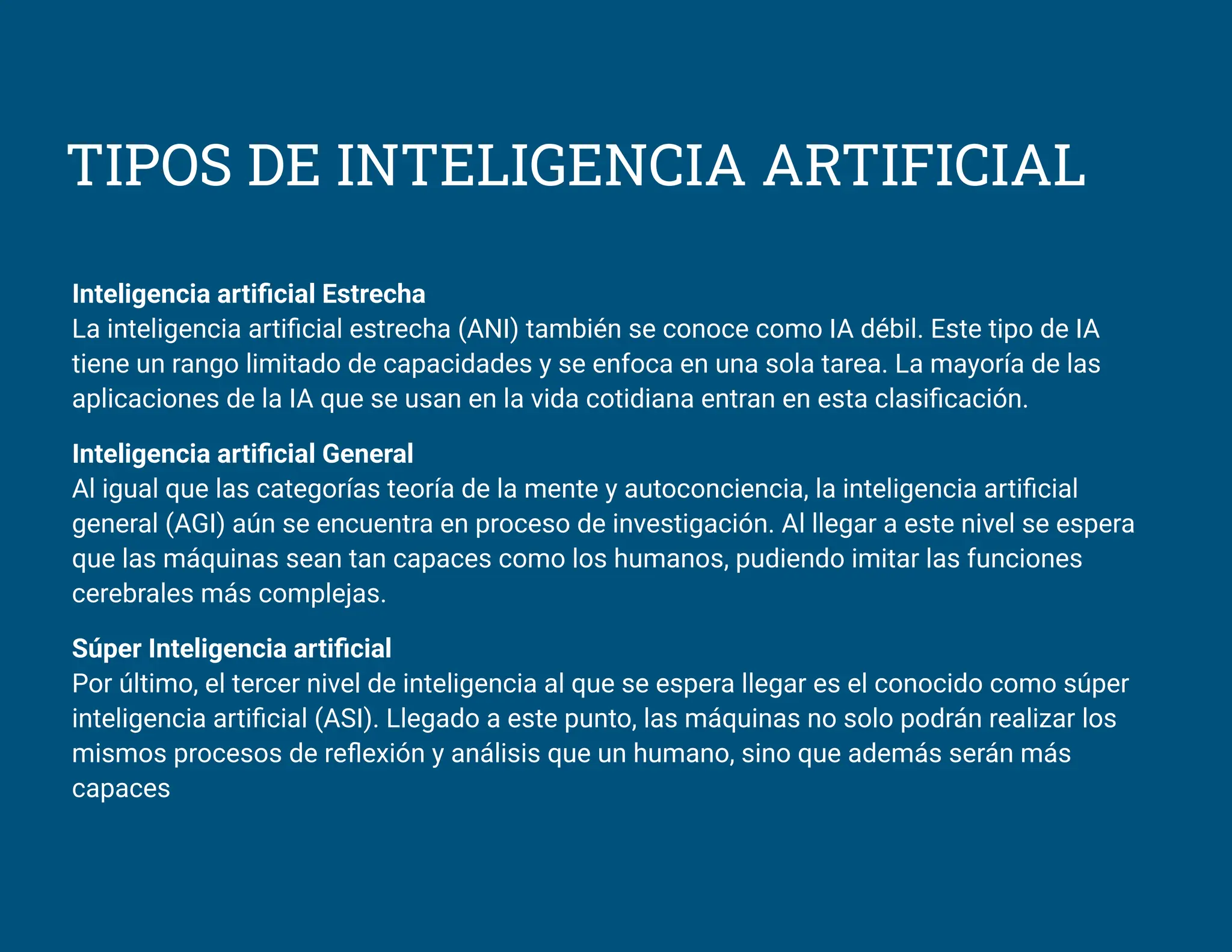 Conceptos y tipos de Inteligencia Artificial | PDF