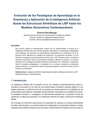 Evolución de los Paradigmas de Aprendizaje en la Inteligencia ...