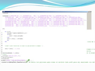 Prueba!java-Xmx1024M -cp "C:\Program Files\Weka-3-6\weka.jar" weka.classifiers.functions.MultilayerPerceptron-T weka/test.arff-l weka/1Capa.model -p 0 >analisis/1capa.txt!java-Xmx1024M -cp "C:\Program Files\Weka-3-6\weka.jar" weka.classifiers.functions.MultilayerPerceptron-T weka/test.arff-l weka/2Capa.model -p 0 >analisis/2capa.txt