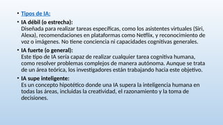 Características de la inteligencia artificial | PPTX