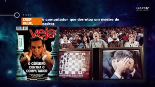 1 9 9 7
DEEP
BLUE,
o computador que derrotou um mestre de
xadrez
 