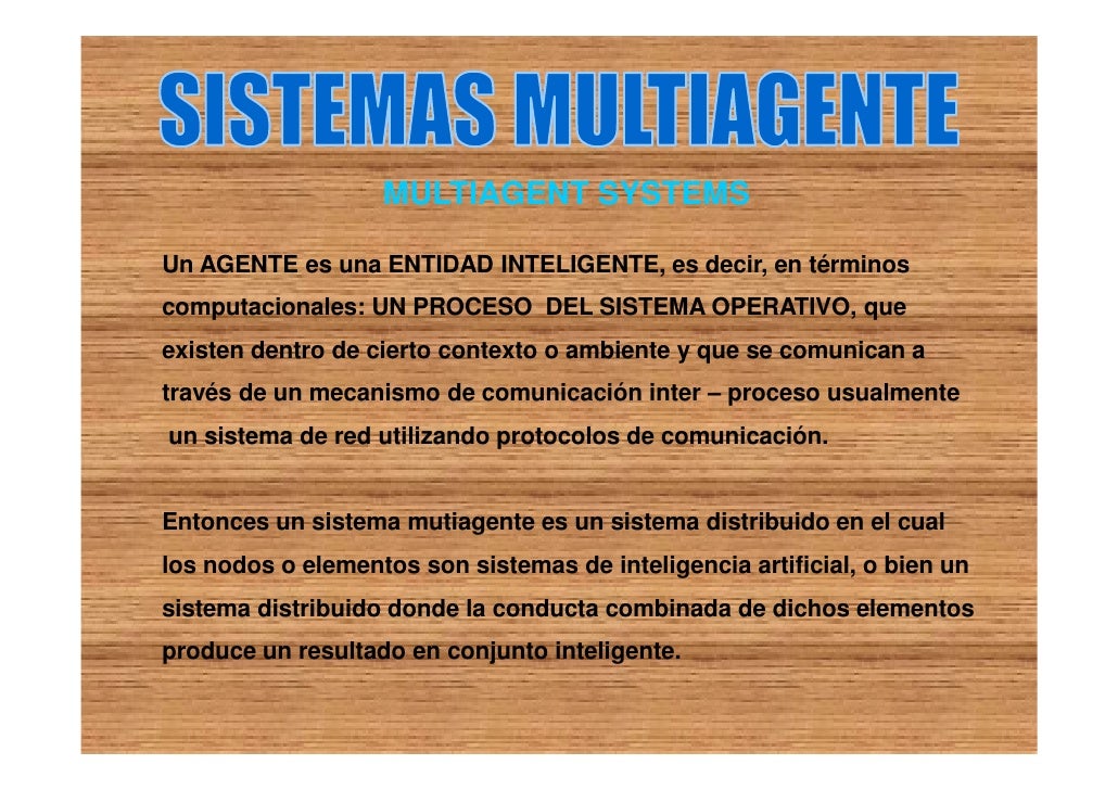 Resultado de imagen para mapa mental sistema multiagente