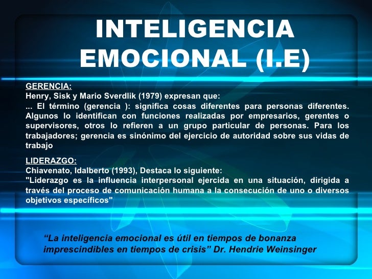 Inteligencia emocional