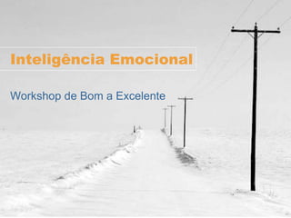 Inteligência Emocional
Workshop de Bom a Excelente
 
