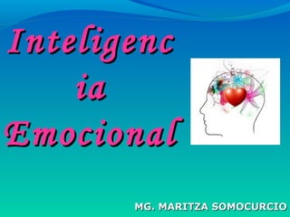 MG. MARITZA SOMOCURCIOMG. MARITZA SOMOCURCIO
InteligencInteligenc
iaia
EmocionalEmocional
 