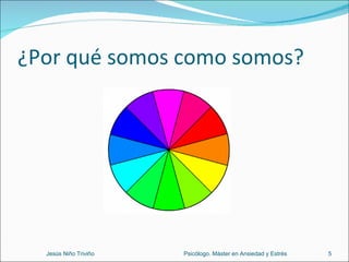 ¿Por qué somos como somos? Jesús Niño Triviño  Psicólogo. Máster en Ansiedad y Estrés 