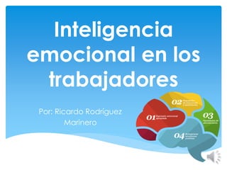 Inteligencia
emocional en los
trabajadores
Por: Ricardo Rodríguez
Marinero
 