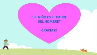 INTELIGENCIA EMOCIONAL
“EL NIÑO ES EL PADRE
DEL HOMBRE”
GRACIAS!!
 