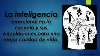 La inteligencia
emocional en la
escuela y sus
vinculaciones para una
mejor calidad de vida.
Lic. Sandra Villagrán
1
 