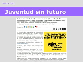 Marzo 2011 Juventud sin futuro 
