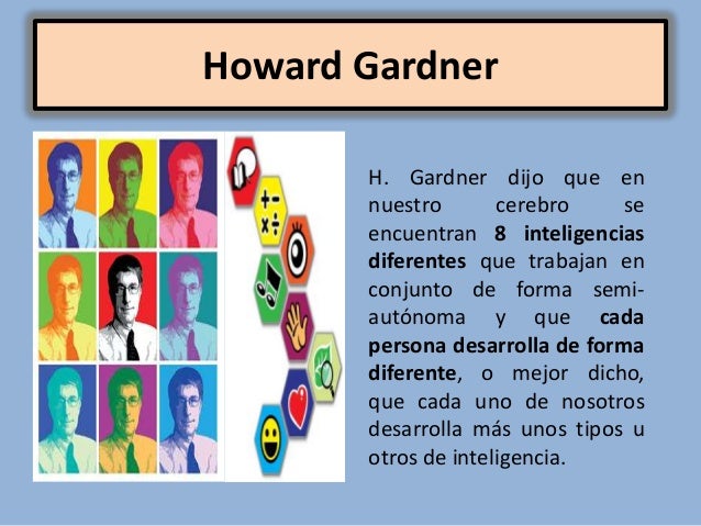 Resultado de imagen para las 8 inteligencias múltiples segun gardner