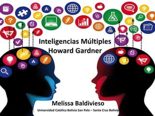 Inteligencias Múltiples
Howard Gardner
Melissa Baldivieso
Universidad Católica Bolivia San Palo – Santa Cruz Bolivia
 