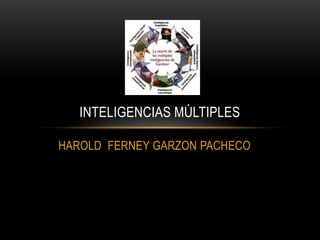 INTELIGENCIAS MÚLTIPLES

HAROLD FERNEY GARZON PACHECO
 