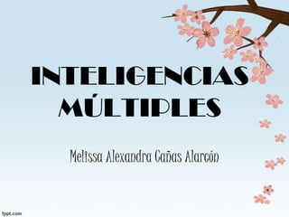 INTELIGENCIAS
  MÚLTIPLES
  Melissa Alexandra Cañas Alarcón
 
