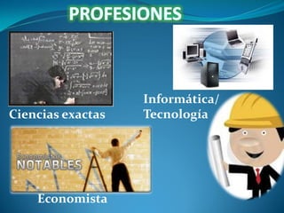 Ciencias exactas

Economista

Informática/
Tecnología

 