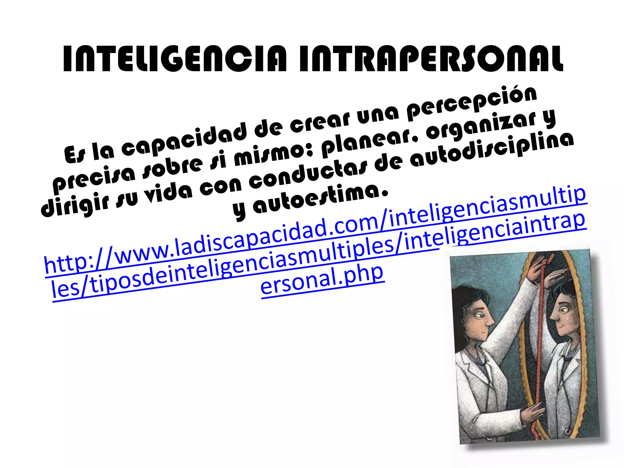 INTELIGENCIA INTRAPERSONAL
 